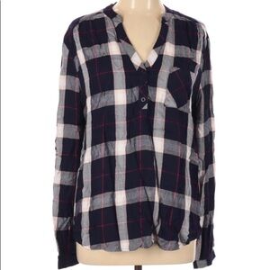 NSR FLANNEL LONG SLEEVE 3/4 BUTTON SHIRT